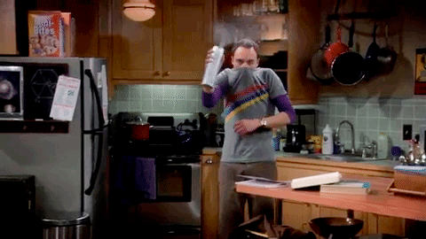 sheldon cooper spraying